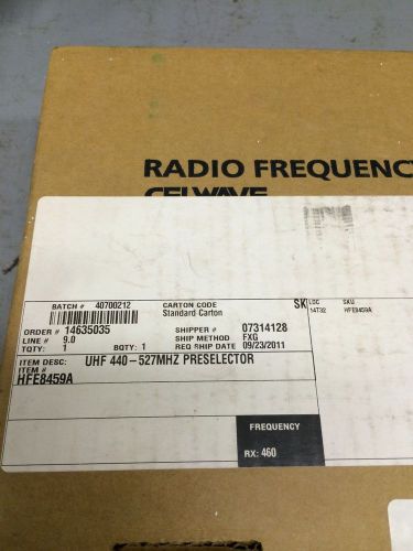 RFS UHF Preslector 440-527 Mhz