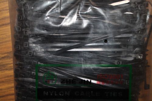 1000 PACK 4 inch ZIP TIES NYLON BLACK 18 LBS UV WEATHER RESISTANT CABLE TIES