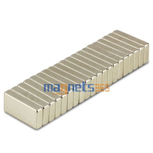 50pcs N35 Super Strong Block Cuboid Rare Earth Neodymium Magnets 20 x 10 x 4mm