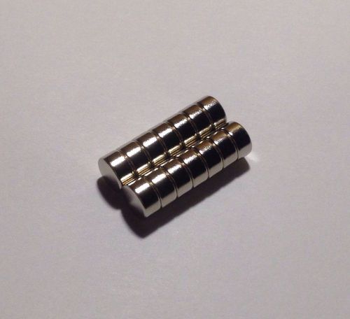 10 - high quality neodymium magnets 8mm x 4mm, 5/16 x 3/16, fast shipping, n40!! for sale