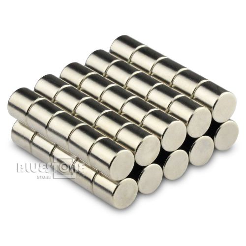 Lot 50X Super Strong Round N50 Bar Cylinder Magnets 8 * 8mm Neodymium Rare Earth