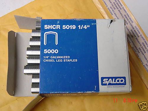 Salco 1/4&#034; Galvanized Staples, SHCR 5019