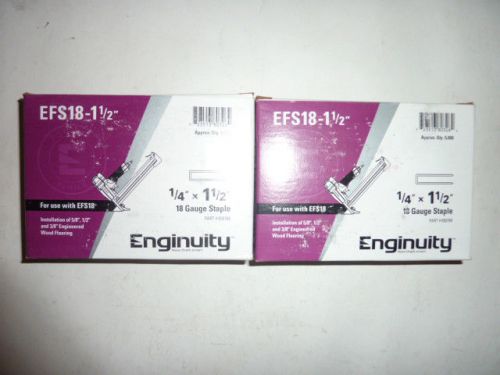 enginuity by paslode 1&#034; 1/2&#034; 18 GUAGE FINISH STAPLES 10,000 COUNT BOX 1/4&#034; CROWN