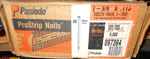 PASLODE 2 3/8 x .113 Brite framing nails full case ct. 5000 smooth shank D head