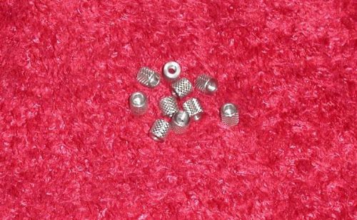 Qty. 10 stainless steel knurled thumb nuts/ molded in threaded inserts 8 - 32 for sale