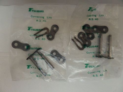 NEW TSUBAKI CONNECTING CHAIN LINK R.S. 40 RS40 &#034;LOT OF 2&#034;