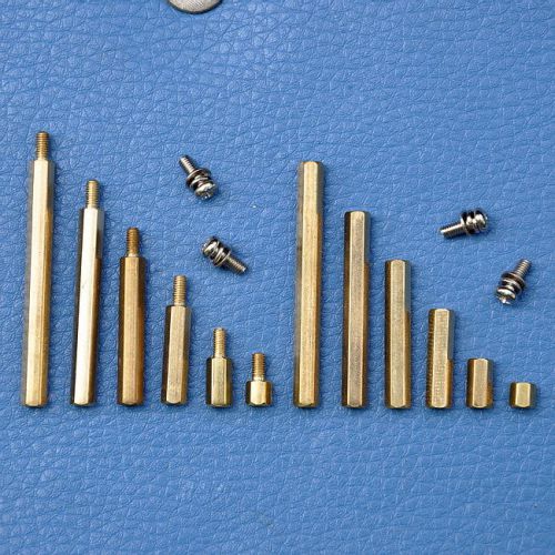 Brass m3 hex spacer &amp; screw assorted kit, standoff. sku101003 for sale