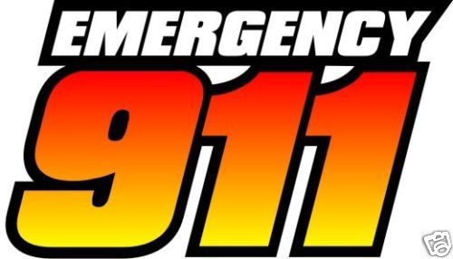 Reflective 911 Fire Rescue Sticker Decal 10.4&#034;x6&#034;