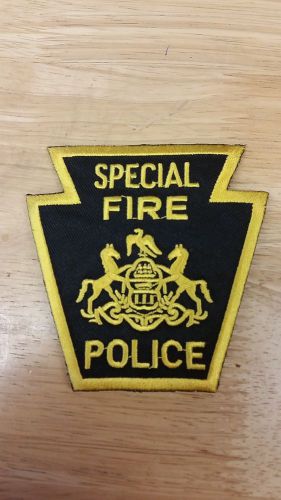 Heros pride -custom- keystone shape - special fire police / 4&#034; x 4&#034; for sale
