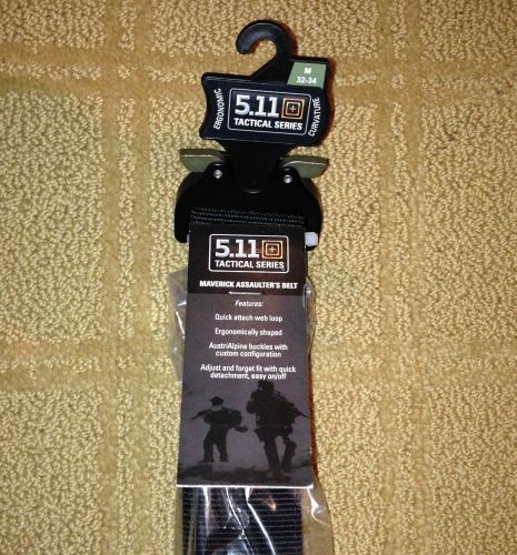 5.11 Tactical  MAVERICK ASSAULTERS BELT Style# 59569 / 019 Black MEDIUM