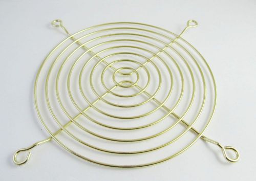 120mm 12cm gold plated metal wire cpu dc fan grill / case fan guard protector for sale