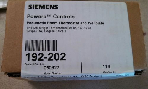Siemens pneumatic thermostat 192-202 th192s wall plate &amp; cover ! new 192-257 for sale