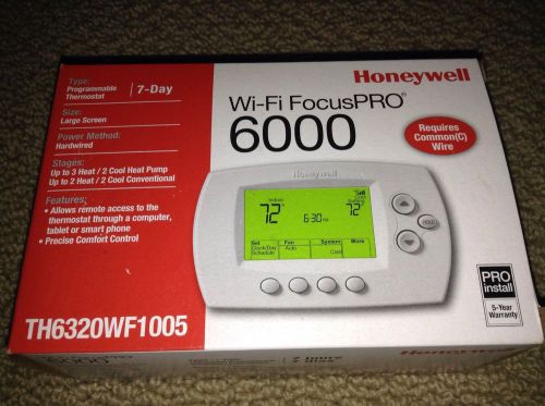 Honeywell TH6320WF1005 WiFi FocusPro 3 Heat 2 Cool  &#034;NEW&#034;