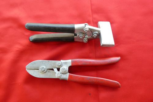 2 malco hvac tools c-1 s-2 sheet metal crimping hand seamer bending tools 635 for sale