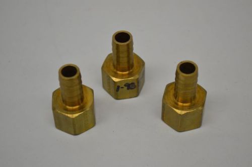 Lot 3 new parker brass hose to pipe adapter 1/2in npt d238370 for sale