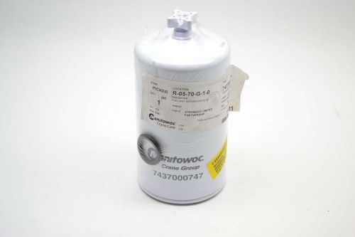 Manitowoc 7437000747 lube fuel water separator 7-1/4 in hydraulic filter b400485 for sale
