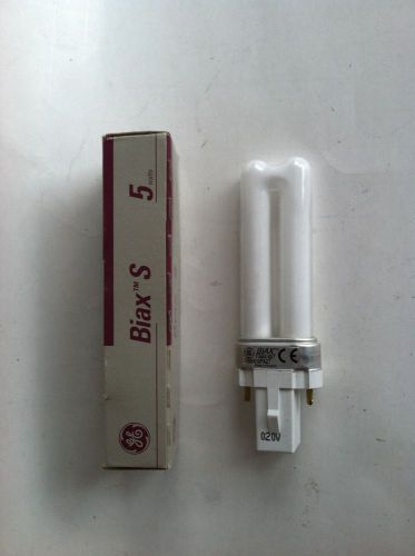 Lot of 3 GE Biax S, 5 Watt 2 Pin Compact Fluorescent Light Bulbs, F5BX/827 SPX27