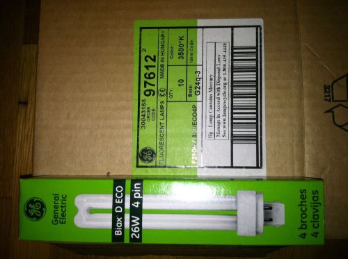 Ge bulbs 26 watt 3500k quad tube/double biax 4 pin g24q-3 push-in base cfl for sale