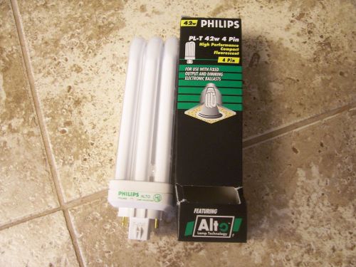 Philips pl-t 42watt 4 pin high performance compact fluorecent bulb for sale