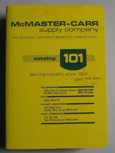 MCMASTER-CARR SUPPLY COMPANY CATALOG 101 – 1995