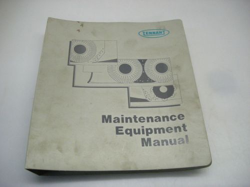 Tennant MM184 Floor Sweeper Maintenance Equipment Manual For 465/480/490