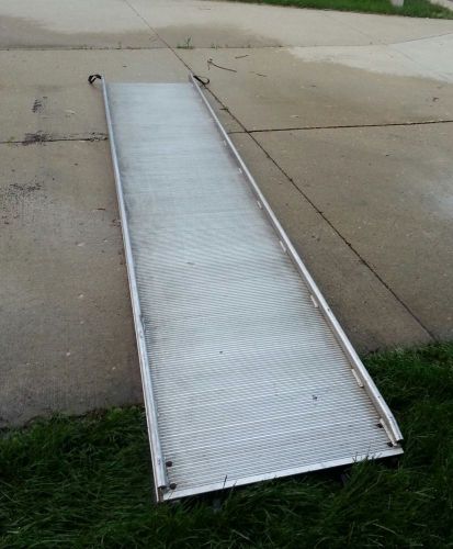 Aluminum van walk ramp (hook style) heavy-duty 1000 pound capacity 13 ft. long for sale