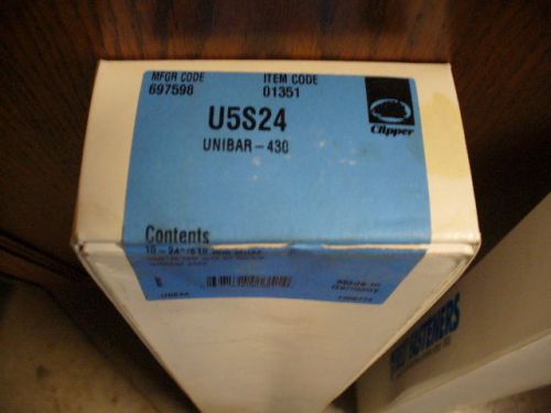 Unibar belt fasteners Clipper U5S24 Item code 01351  430 stainless