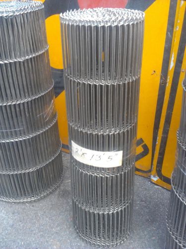 New Roll 13 foot x 24&#034; Stainless Steel Mesh Conveyor Belting Flat-Flex Wire Belt