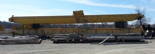 25 ton grand traverse overhead bridge crane top running span 59&#039; for sale