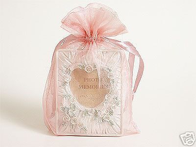 20 PCS 5x7 Mauve Organza Fabric Bags, Party Favor