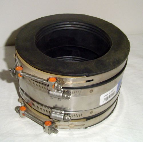 New~mission flex-seal repair coupling 4 in stainless steel shear ring for sale