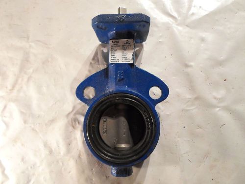 Deltech dn65 2.5&#034; butterfly valve 50025141e180, 175 psi, ci body, ss316 disc for sale