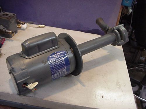 Brown &amp; sharpe coolant sump pump w/motor 1/6hp 1ph graymills lathe grinder mill for sale