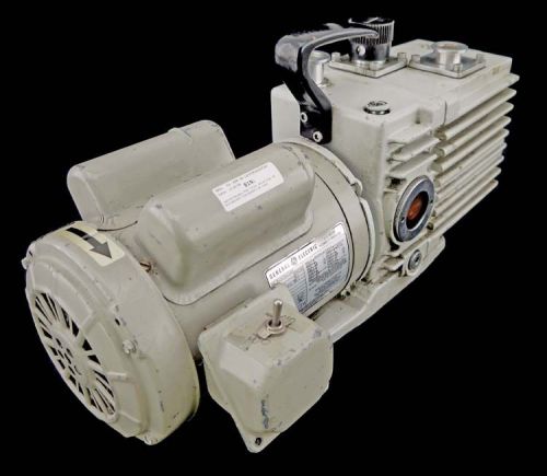 Leybold-heraeus d16a trivac vacuum pump +ge 5kc47ug1528t 1725/1425rpm 1hp motor for sale