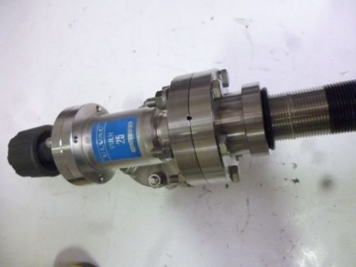 Manual sls ulvac vulh 25, 90° vacuum valve with conflats vacuum adapters l649 for sale