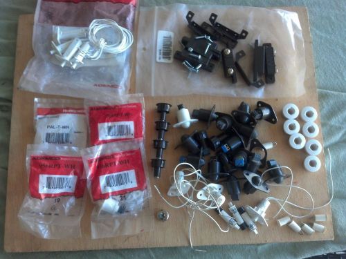 Lot of 30+ brand new various manufacturer security door contacts, 3/8&#034; and 3/4&#034; for sale
