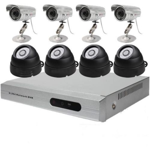 M4m 8 ch cctv dvr kit security system motion detection waterproof/ir camera for sale