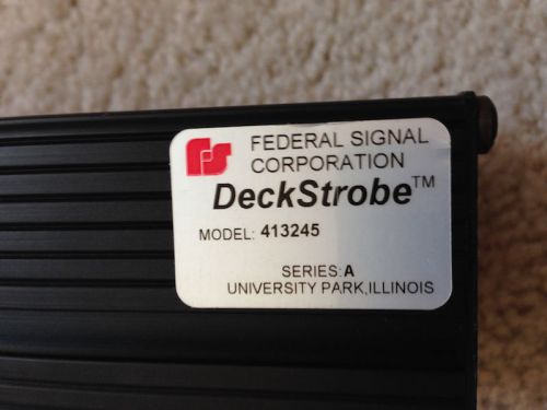 Federal Signal Dual Strobe Deck Light.  PAIR.  FREE Shipping  Like Whelen