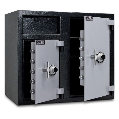 MFL2731CC Mesa Front Load Cash Drop Depository Safe Wide Double Doors Dial Locks