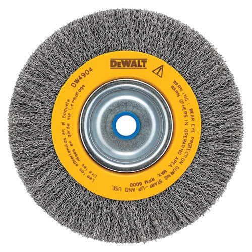 10 in crimped bench wire wheel dewalt 3/4-inch arbor wide face .014 in tool for sale
