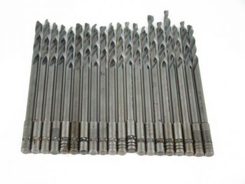 20 hss / cobalt drill bits - 1/4&#034;  -  6&#034; .243&#034;-.253&#034; for sale