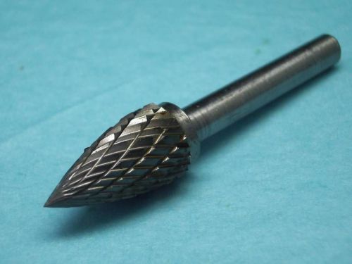 2 pcs 12mm pointed tree thk tungsten carbide rotary drill burrs 6mm shank (g12) for sale