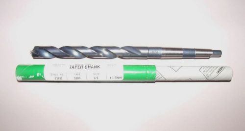 Precision twist drill 1/2&#034; approx 8&#034; oal hs taper shank drill bit for sale