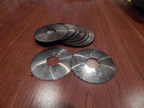Brown and Sharp Slitter Wheels Blades 2-1/4in 5/8in Keyed Bore 24-HS