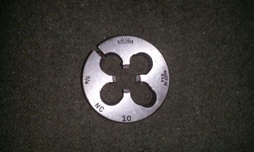 GTD 3/4&#034; NC 10 DIE 2-1/2&#034; Round