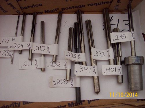 Reamers, used, high speed steel. 12 pcs.--# 13 for sale