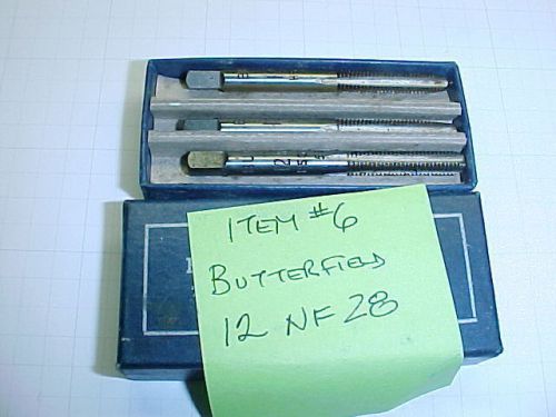 Butterfield 12 NF 28 hand Taps NOS