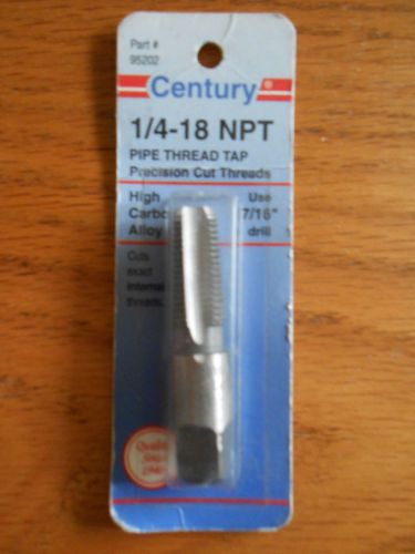 Century 1/4-18 NPT Pipe Thread Tap Brand New