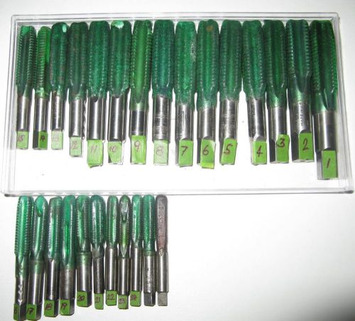 TAP BITS Lot of 26 (Sharpened and wax coated)