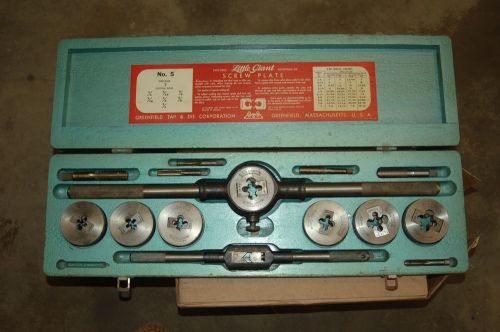 Greenfield screwplate no 5 tap and die set for sale
